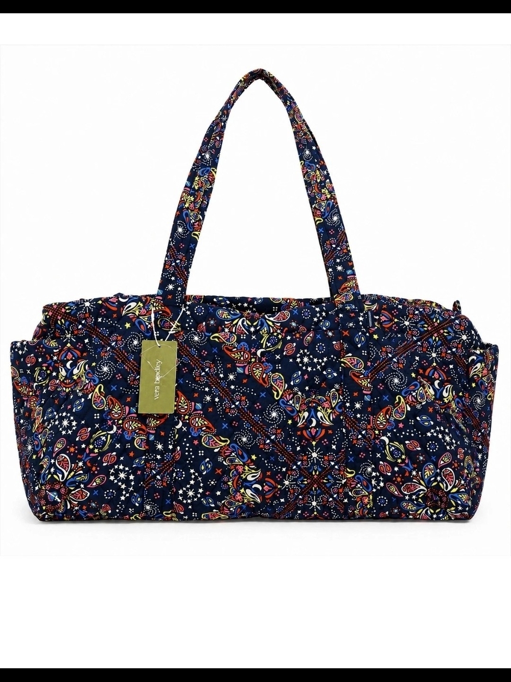 Vera Bradley Original Duffel Starry Paisley Quilted Bag Weekender Retired NWT
